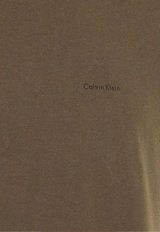 Camiseta Calvin Klein Jeans Logo Lateral Verde