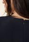 Vestido Lauren Ralph Lauren Midi com Cinto Azul-Marinho - Marca Lauren Ralph Lauren