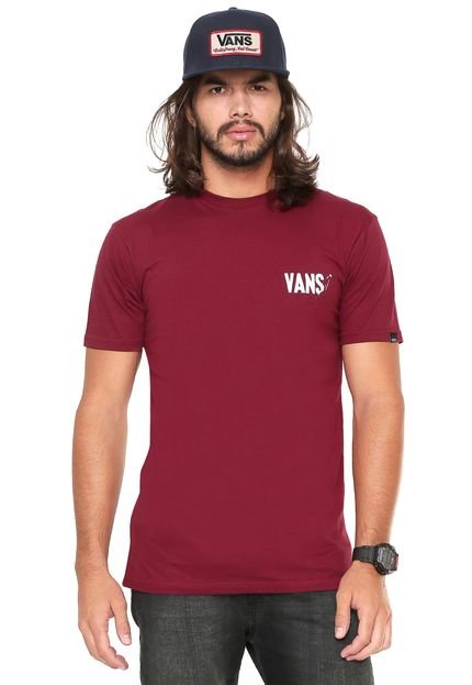 Camiseta Vans Easy Box Vinho - Marca Vans