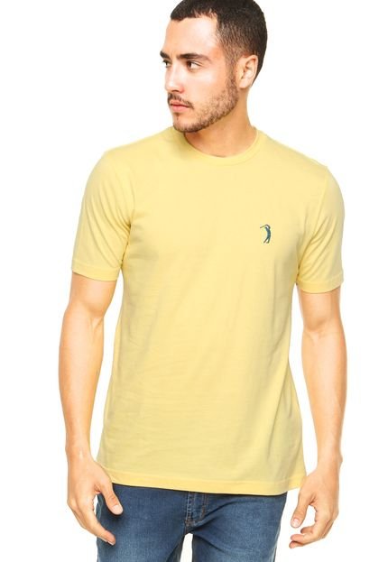 Camiseta Aleatory Manga Curta Amarelo-Claro - Marca Aleatory