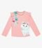 Blusa Manga Longa Infantil Gatinho Trick Nick Rosa - Marca Trick Nick