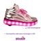 Tenis Rodinha e Led Infantil Lumie Kids Pink - Marca Lumie