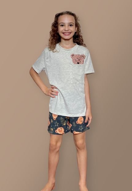 Pijama Natal Urso Estelar Infantil - Marca Hygge Homewear