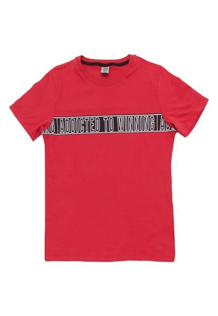 Camiseta Cativa Teens Menino Escrita Vermelha - Marca Cativa Teens