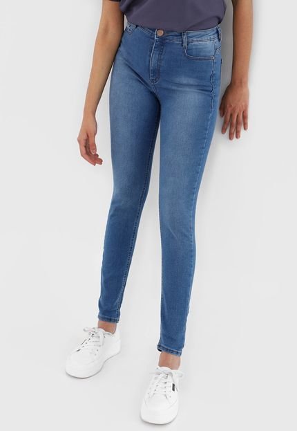 Calça Jeans Dzarm Skinny Estonada Azul - Marca Dzarm