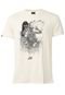 Camiseta ...Lost Surf Ruined Off-White - Marca ...Lost