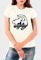 Camiseta Feminina Off White Laion Algodão Premium Benellys - Marca Benellys