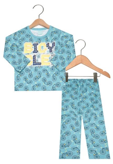 Pijama Kyly Bicycle Radical Infantil Azul - Marca Kyly