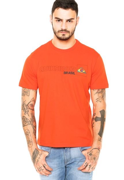 Camiseta Quiksilver Pack Color Brasil Laranja - Marca Quiksilver