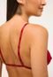 Top Renda Calvin Klein Underwear Triângulo Vittoria Vermelho - Marca Calvin Klein Underwear