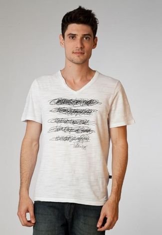 Camiseta Brasil Rabisco Branca - Compre Agora