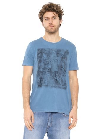 Camiseta Aramis Floral Azul