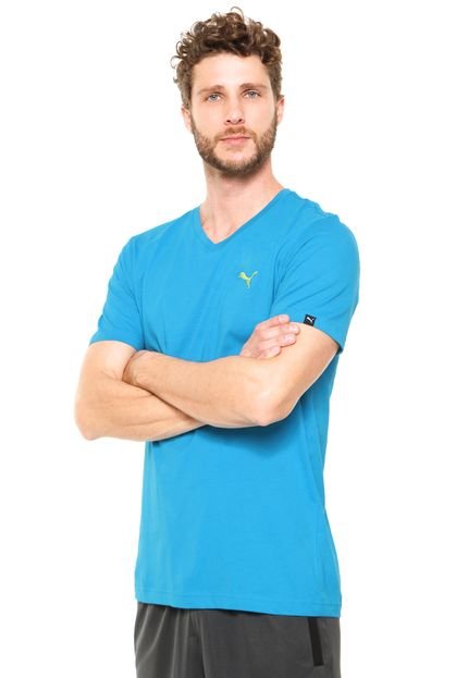Camiseta Puma Ess V Neck Azul - Marca Puma