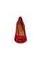 Peep Toe Vizzano Classic Vermelho - Marca Vizzano