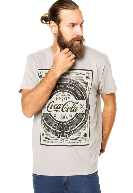 Camiseta Coca-Cola Jeans Reta Cinza - Marca Coca-Cola Jeans