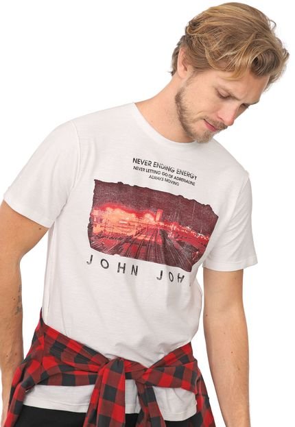 Camiseta John John Estampada Off-White - Marca John John