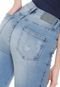 Calça Jeans Eventual Slim Cropped Desfiada Azul - Marca Eventual