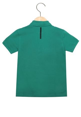 Camisa Polo Calvin Klein Kids Menino Verde