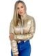 Jaqueta Puffer Metalizada Dourado Metalizada - Marca Cia do Vestido