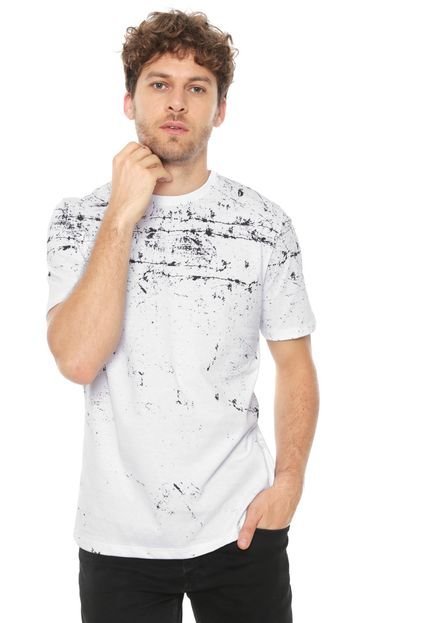 Camiseta Rovitex Estampada Branca/Preta - Marca Rovitex