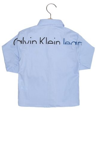 Camisa Calvin Klein Kids Menino Azul