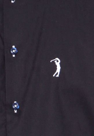 Camisa Aleatory Logo Azul-Marinho