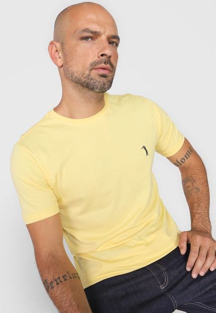 Camiseta Aleatory Bordado Amarela - Compre Agora | Dafiti Brasil