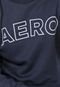 Blusa de Moletom Flanelada Cropped Fechada Aeropostale Logo Azul-Marinho - Marca Aeropostale