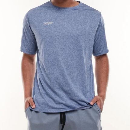 Camiseta Topper Treino Refletivo - Azul - Marca Topper
