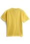 Camiseta Tricae Menino Liso Amarela - Marca Fakini