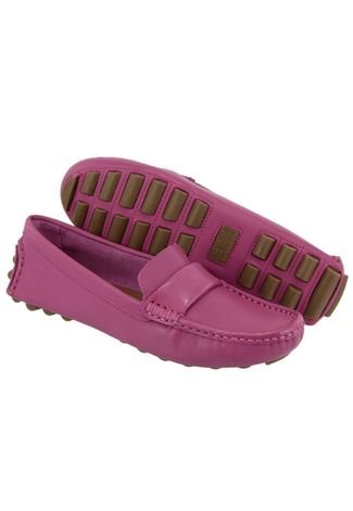 Mocassim Feminino em Couro Ravy Store Pink