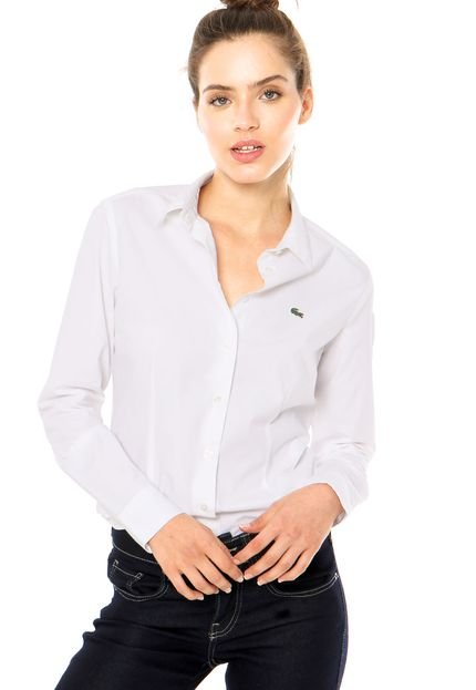 Camisa Lacoste Logo Branca - Marca Lacoste