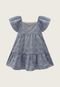 Vestido Infantil Milon Floral Azul - Marca Milon