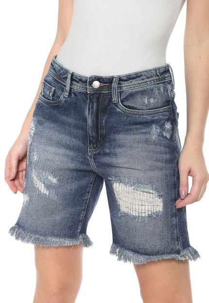 Bermuda Jeans Carmim Vietna Tomboy Azul - Marca Carmim