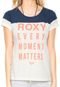 Camiseta Roxy Every Monment Bege/Azul - Marca Roxy