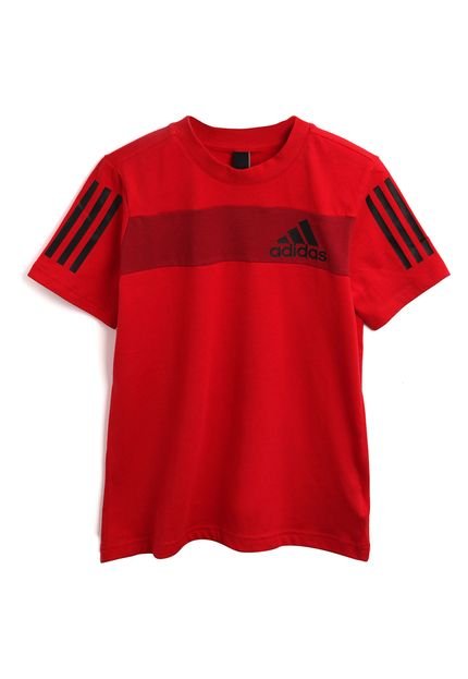 Camiseta adidas Performance Menino Logo Vermelha - Marca adidas Performance