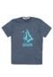 Camiseta Volcom Infantil Logo Azul - Marca Volcom
