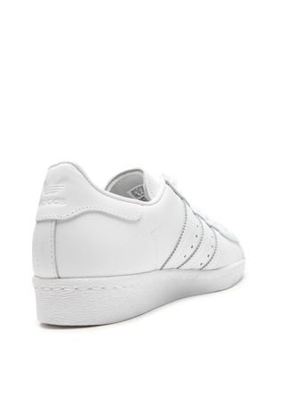 Tênis Couro adidas Originals Superstar 80S  Branco