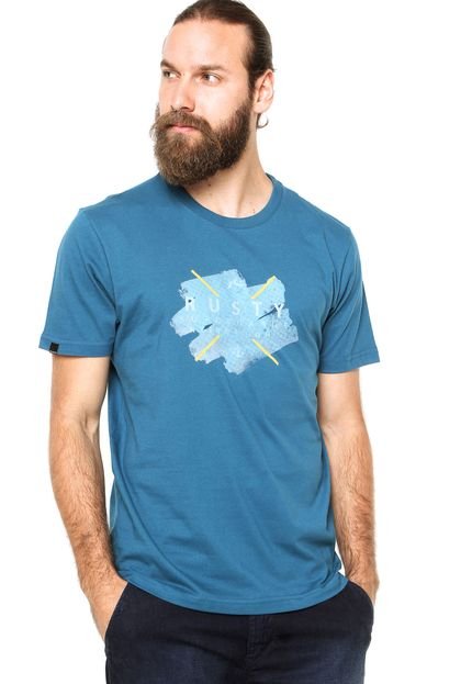 Camiseta Rusty Maui Azul - Marca Rusty