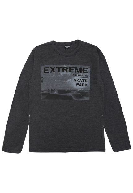 Camiseta Extreme Menino Estampa Frontal Cinza - Marca Extreme