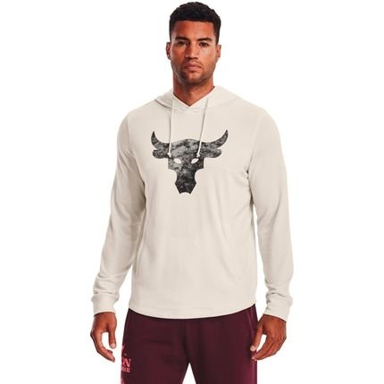 Moletom Under Armour Prjct Rock Training Off White Masculino - Marca Under Armour