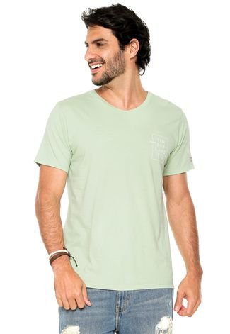 Camiseta Timberland Gola V Verde