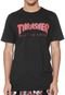 Camiseta Independent X Thrasher Thr Btg Preta - Marca Independent