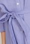 Vestido Chemise Hering Curto Botões Lilás - Marca Hering