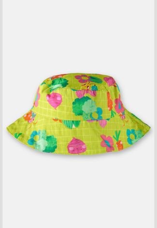 Bucket Hat Infantil Para Menina Up Baby Verde