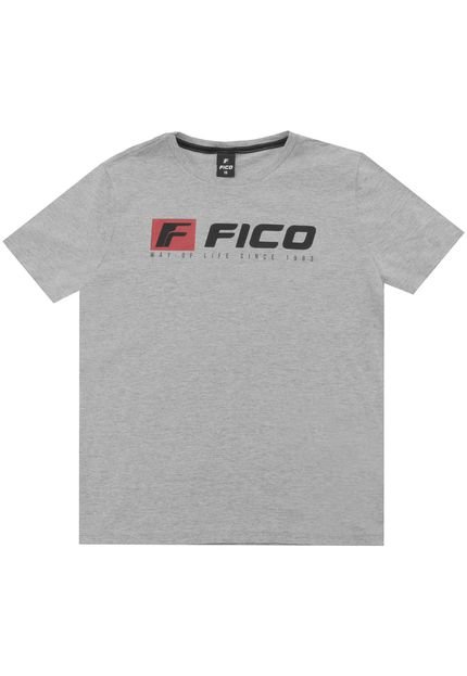 Camiseta Fico Menino Cinza - Marca Fico