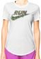 Camiseta Manga Curta Nike Run Run Natural Branca - Marca Nike
