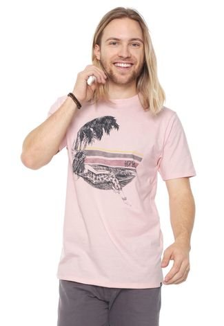 Camiseta Hurley Lost In Bali Rosa