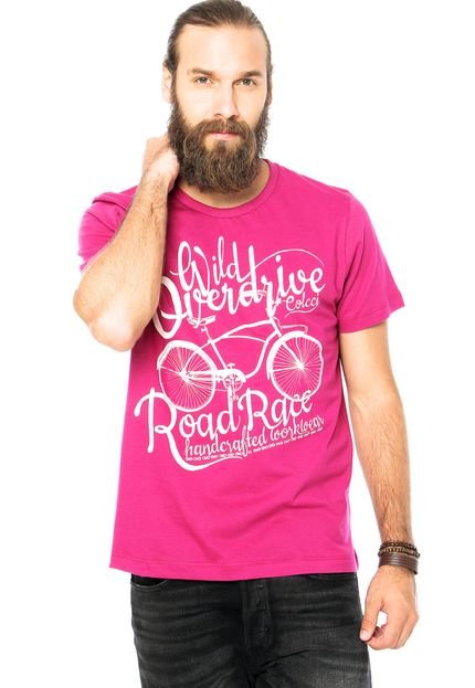 Camiseta Colcci Road Race Rosa - Marca Colcci