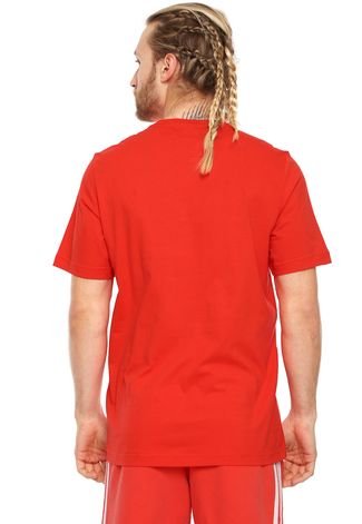 Camiseta adidas Originals Trefoil Vermelha